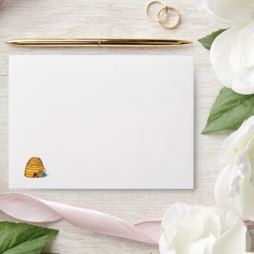 Floral Bee Themed Envelope
