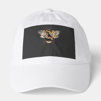 Floral Bee Wildflower T-Shirt Hat