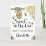 Floral Beehive Honey So Sweet Bee 1st Birthday Card