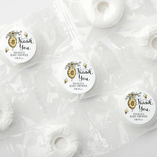 Floral Beehive Honey Sweet Bee Girl Baby Shower Life Saver Mints
