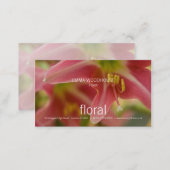Floral - Belladonna Lily Business Card (Front/Back)