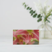 Floral - Belladonna Lily Business Card (Standing Front)