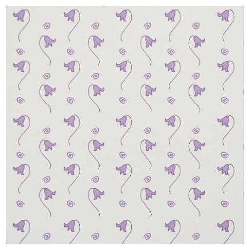 Floral Bells Pattern  Fabric