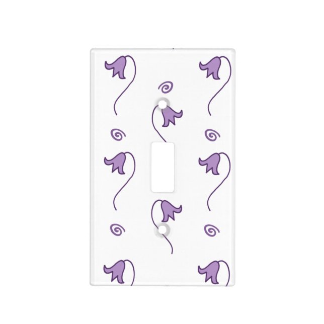 Floral Bells Pattern  Light Switch Cover (Front)
