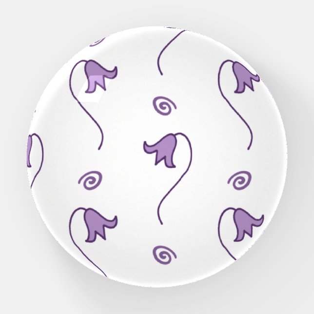 Floral Bells Pattern  Paperweight (Front)
