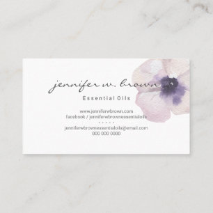Floral Bereavement Doula Grief Support Business Card
