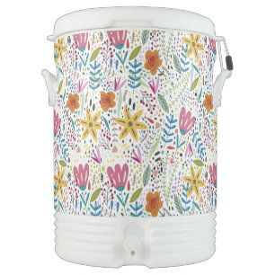 Floral Beverage Cooler