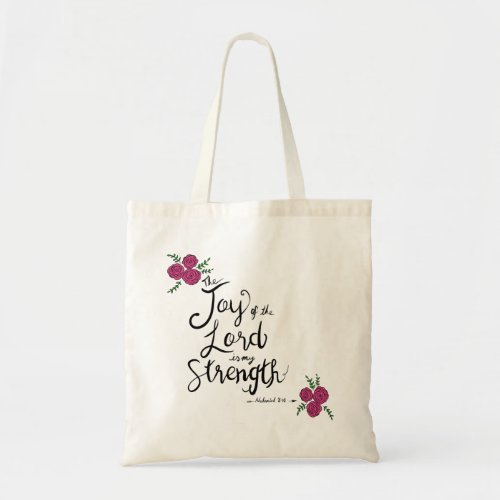 Floral Bible Tote Bag