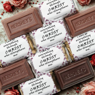 Floral Bible Verse Hershey's Miniatures