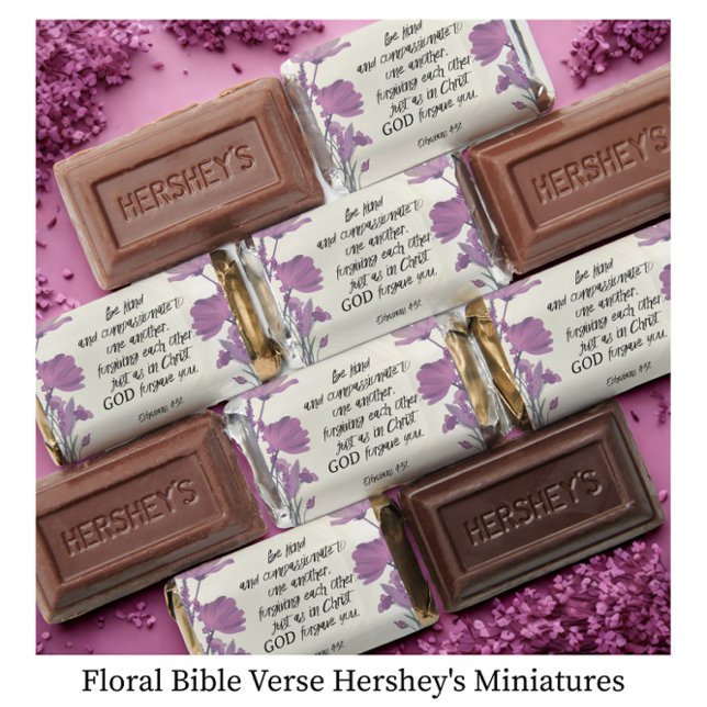Floral Bible Verse  Hershey's Miniatures (Creator Uploaded)