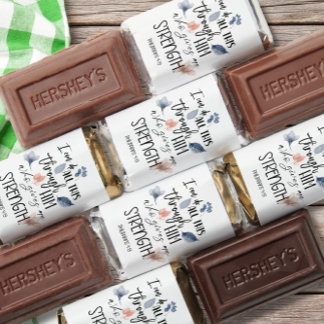 Floral Bible Verse Hershey's Miniatures