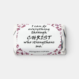 Floral Bible Verse Hershey's Miniatures