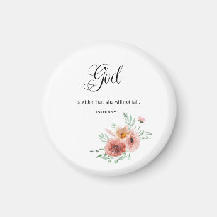 Floral Bible Verse  Magnet