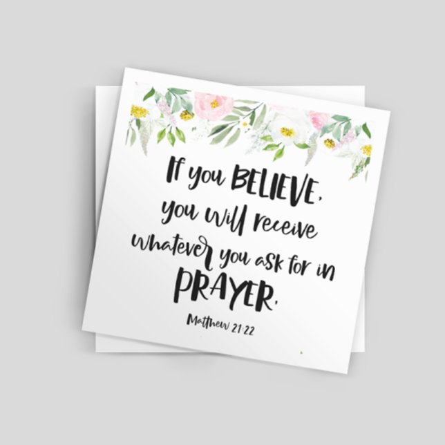 Floral Bible verse Napkins (Creator Uploaded)