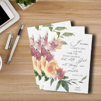 Floral Bible Verse