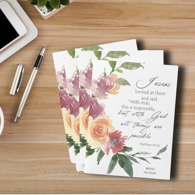 Floral Bible Verse Pocket Folder (Creator Uploaded)