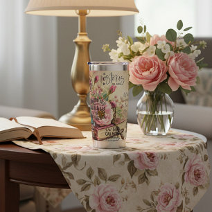 Floral bible verses personalized insulated tumbler