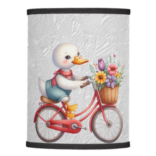 Floral Bicycle Duck Lamp Shade