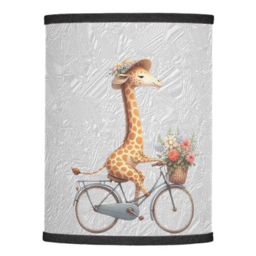 Floral Bicycle Giraffe Lamp Shade