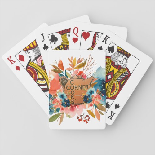 Floral Bicycle Playing Cards