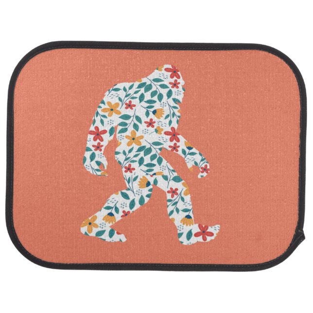 FLORAL BIGFOOT   CAR FLOOR MAT (Rear)