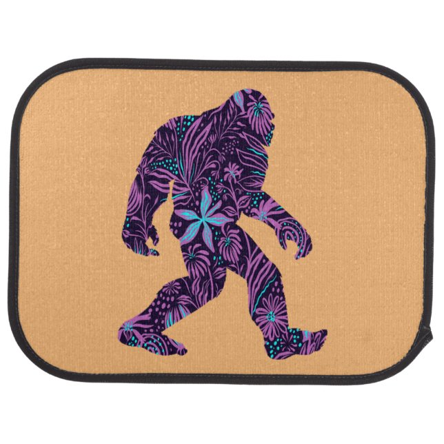 FLORAL BIGFOOT    CAR FLOOR MAT (Rear)