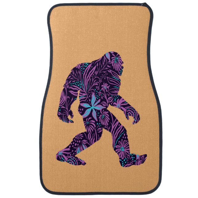 FLORAL BIGFOOT    CAR FLOOR MAT (Front)