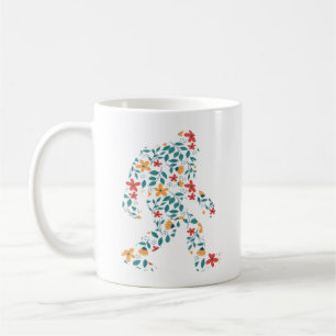 FLORAL BIGFOOT      COFFEE MUG