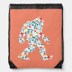 FLORAL BIGFOOT DRAWSTRING BAG