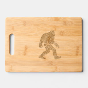 FLORAL BIGFOOT ENGRAVED CUTTING BOARD