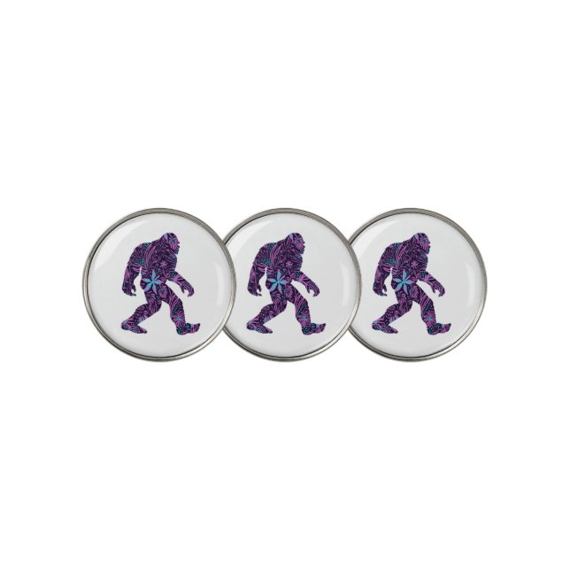 FLORAL BIGFOOT     GOLF BALL MARKER (3 Up)