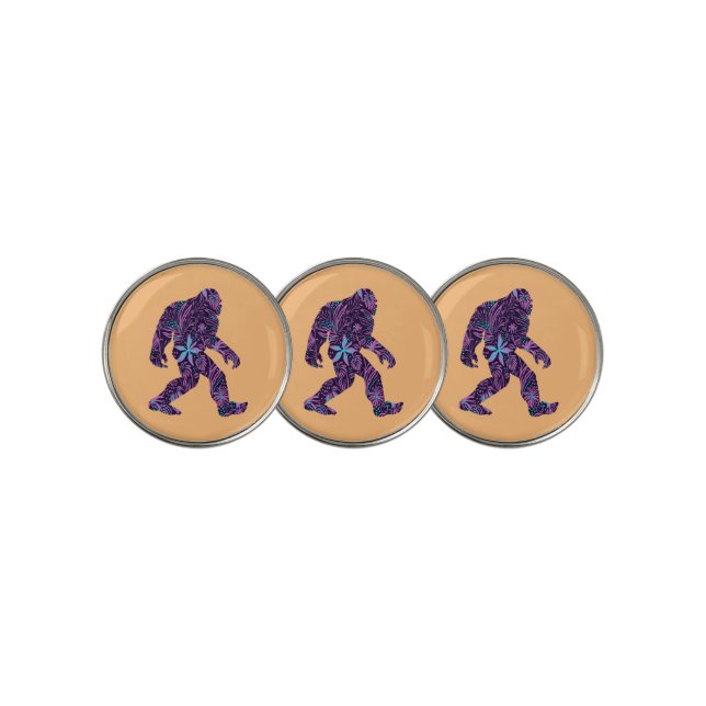 FLORAL BIGFOOT         GOLF BALL MARKER (3 Up)