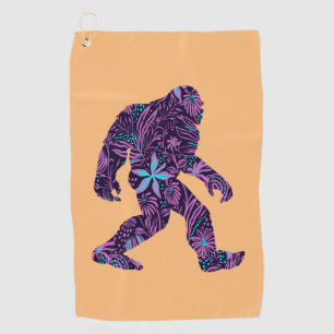 FLORAL BIGFOOT GOLF TOWEL