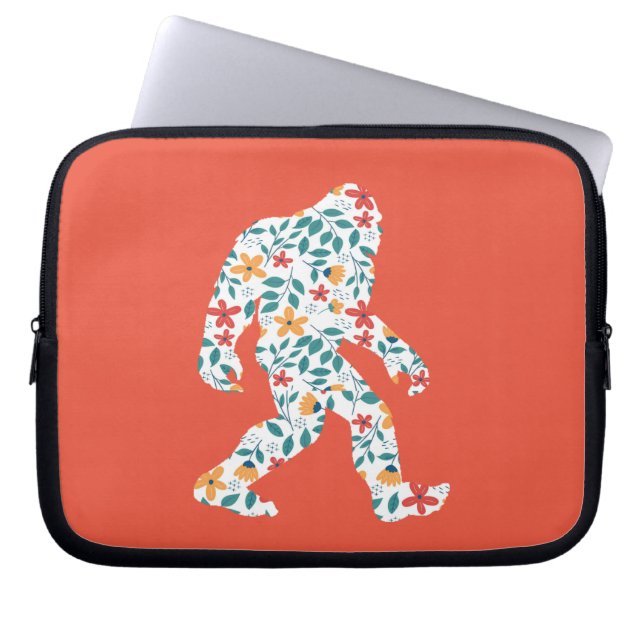 FLORAL BIGFOOT LAPTOP SLEEVE (Front)