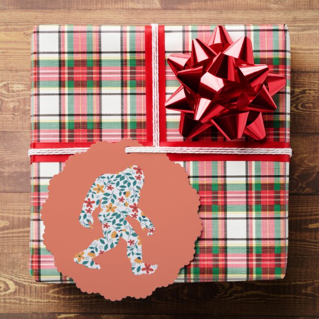 FLORAL BIGFOOT ORNAMENT CARD (Insitu (Gift))