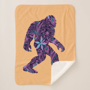 FLORAL BIGFOOT SHERPA BLANKET