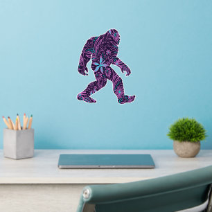 FLORAL BIGFOOT WALL DECAL