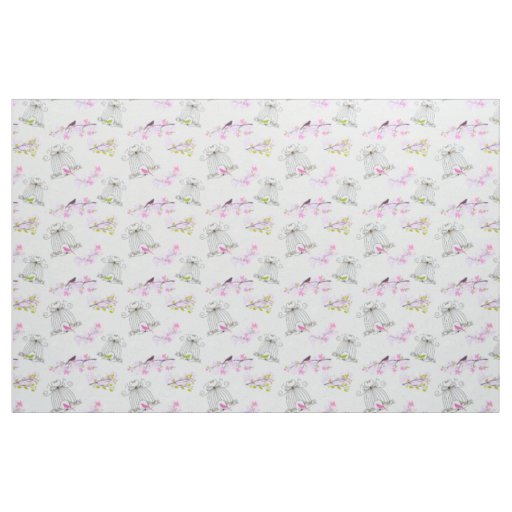 Floral Bird Cage Fabric