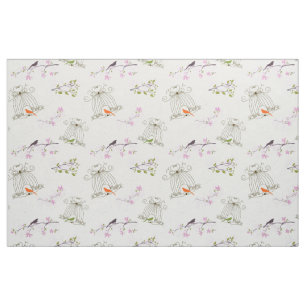 Floral Bird Cage Fabric
