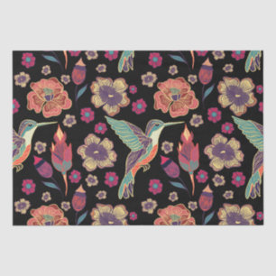 Floral Bird Design   Nature-Inspired Artwork Tissue Paper