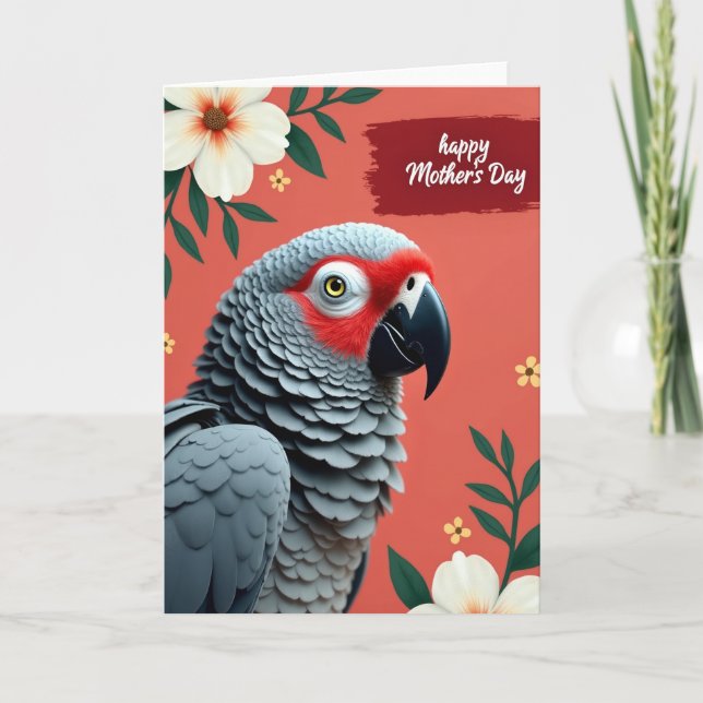 Floral Bird Mothers Day Card (Front)