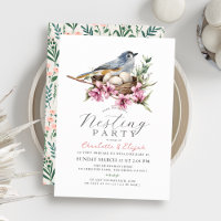Floral Bird Nest Nesting Party Baby Shower