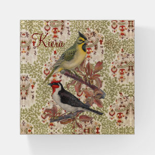 Floral Bird Victorian Paperweight