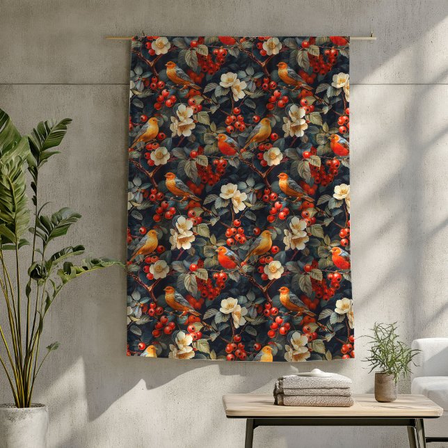 Floral Birds Blanket Autumn Fall Comfort and Style (Floral Birds Blanket Autumn Fall Comfort and Style)