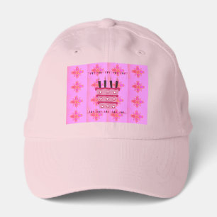 Floral Birthday Cake for Her/Girls Art Print Performance Cap