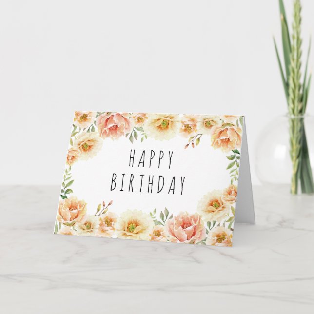 Floral Birthday Card (Front)