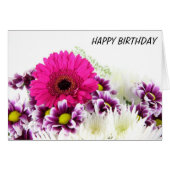 Floral Birthday Card (Front Horizontal)