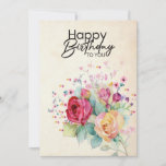 Floral Birthday card for her<br><div class="desc">Floral Birthday Card</div>