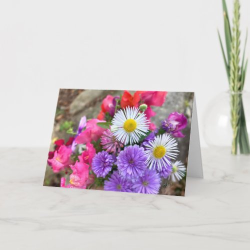 Floral birthday card from Diane Heller photography