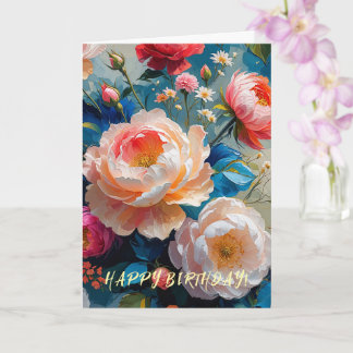 Floral Birthday Card – May Each Day Bloom Brighter